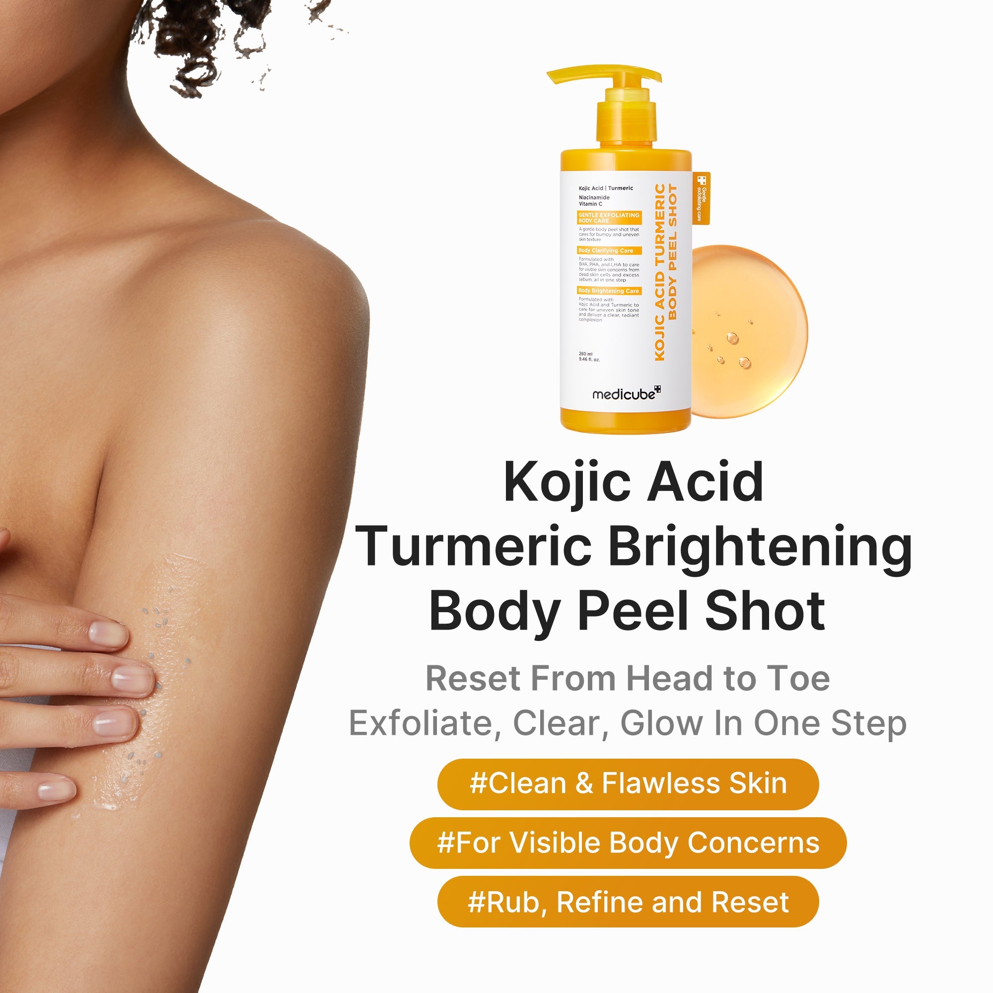 Kojic Acid Turmeric Body Peel Shot N9