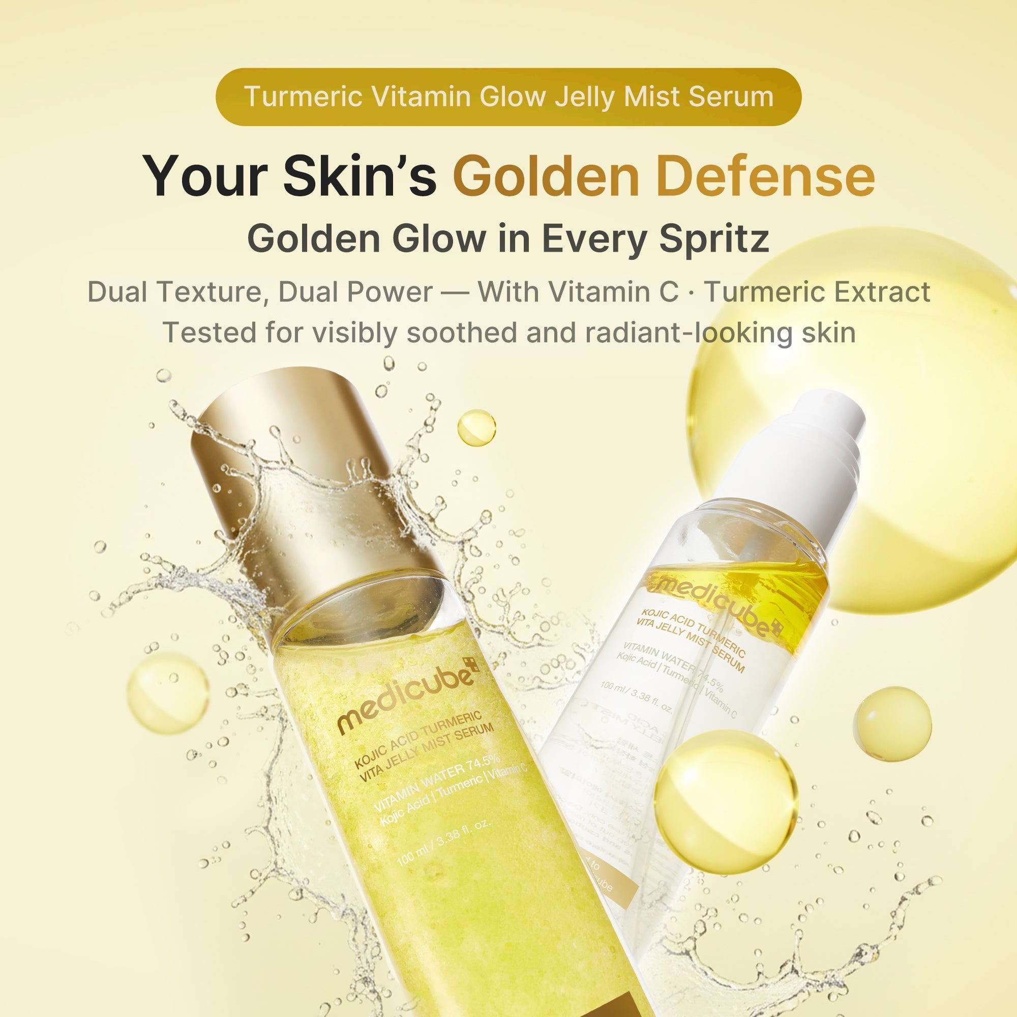 Kojic Acid Turmeric Vitamin Gold Jelly Mist Serum E5