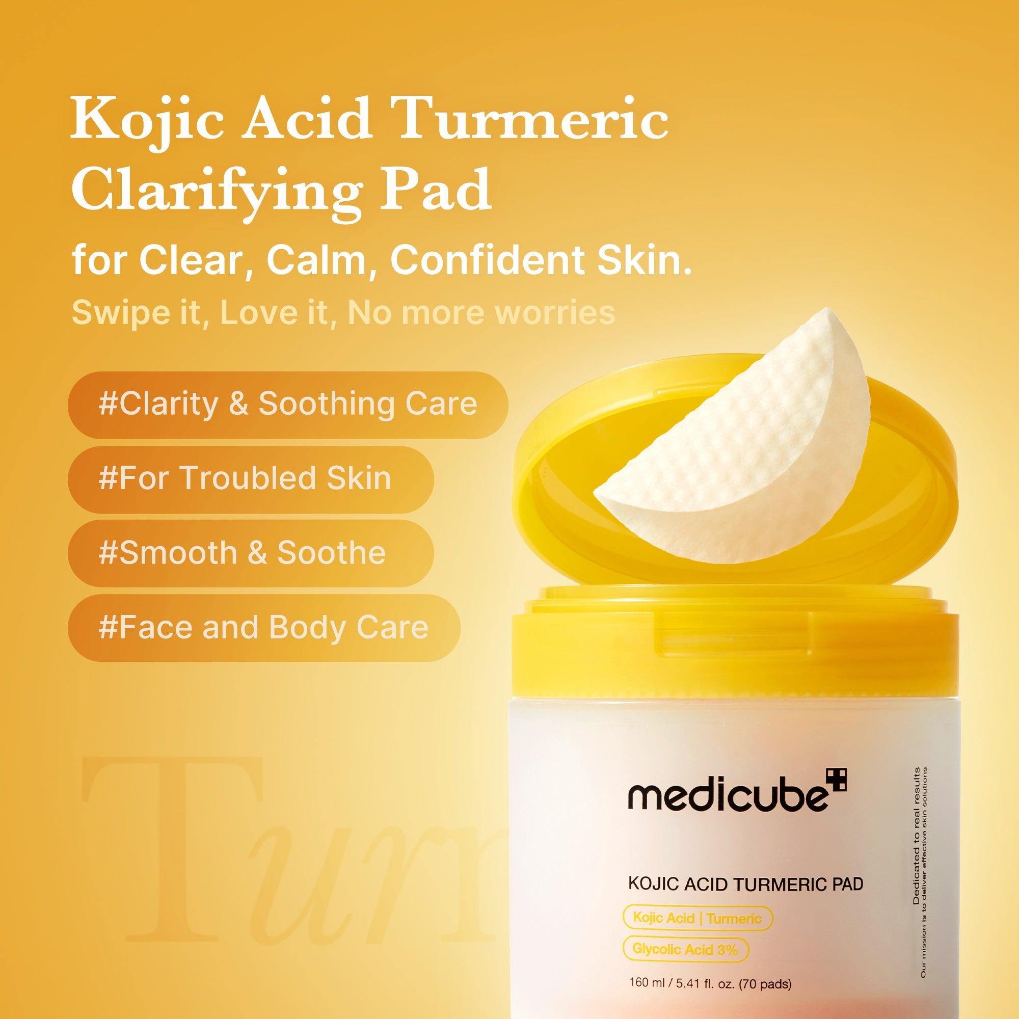 Kojic Acid Tumeric Toner Pad J8