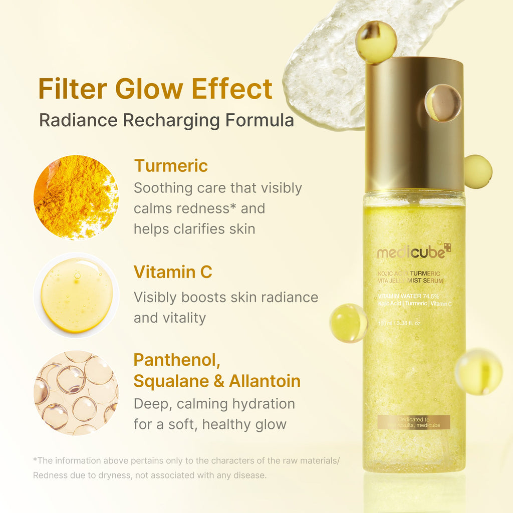 Kojic Acid Turmeric Vitamin Gold Jelly Mist Serum E5