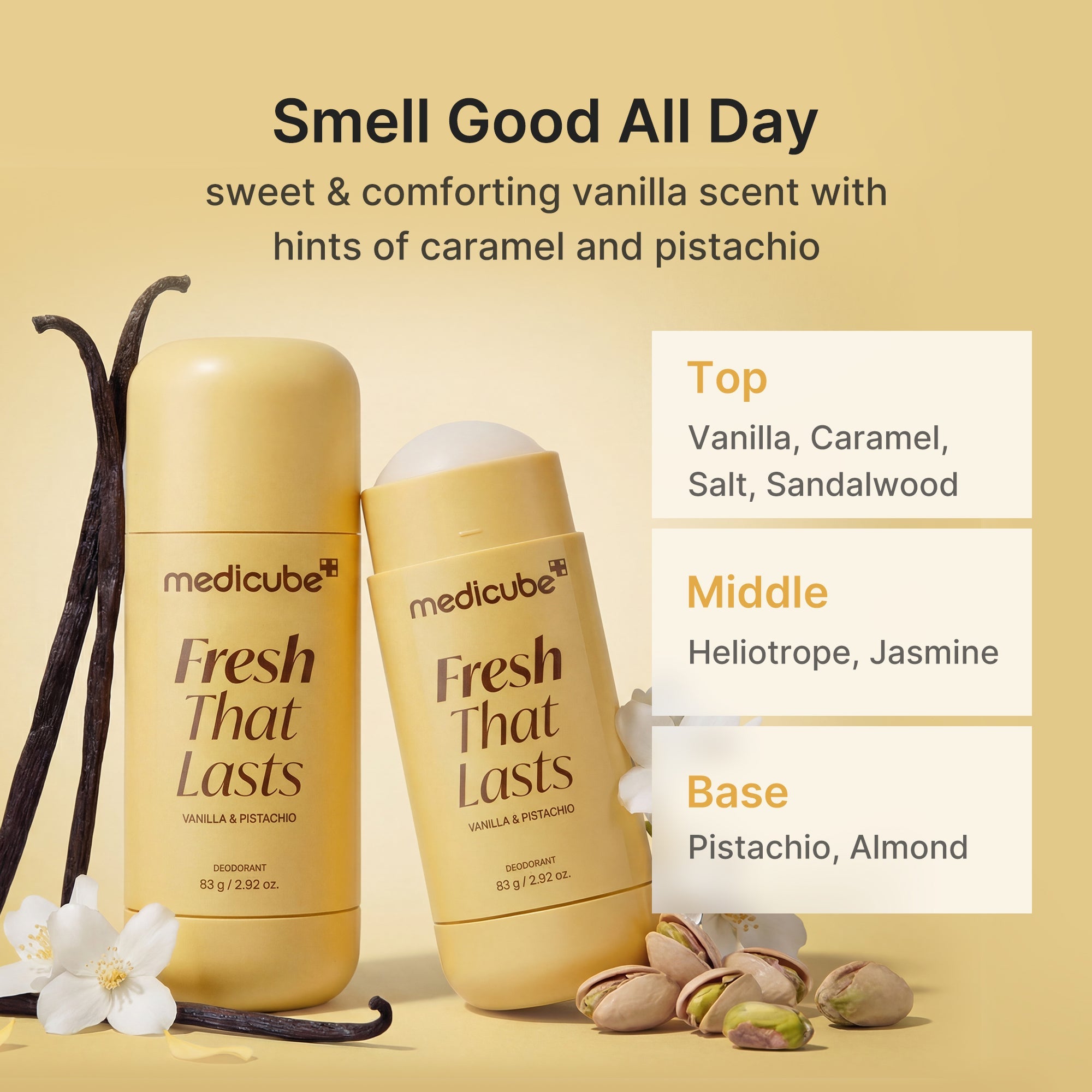 Kojic Acid Brightening Deodorant (Vanilla & Pistachio) V7