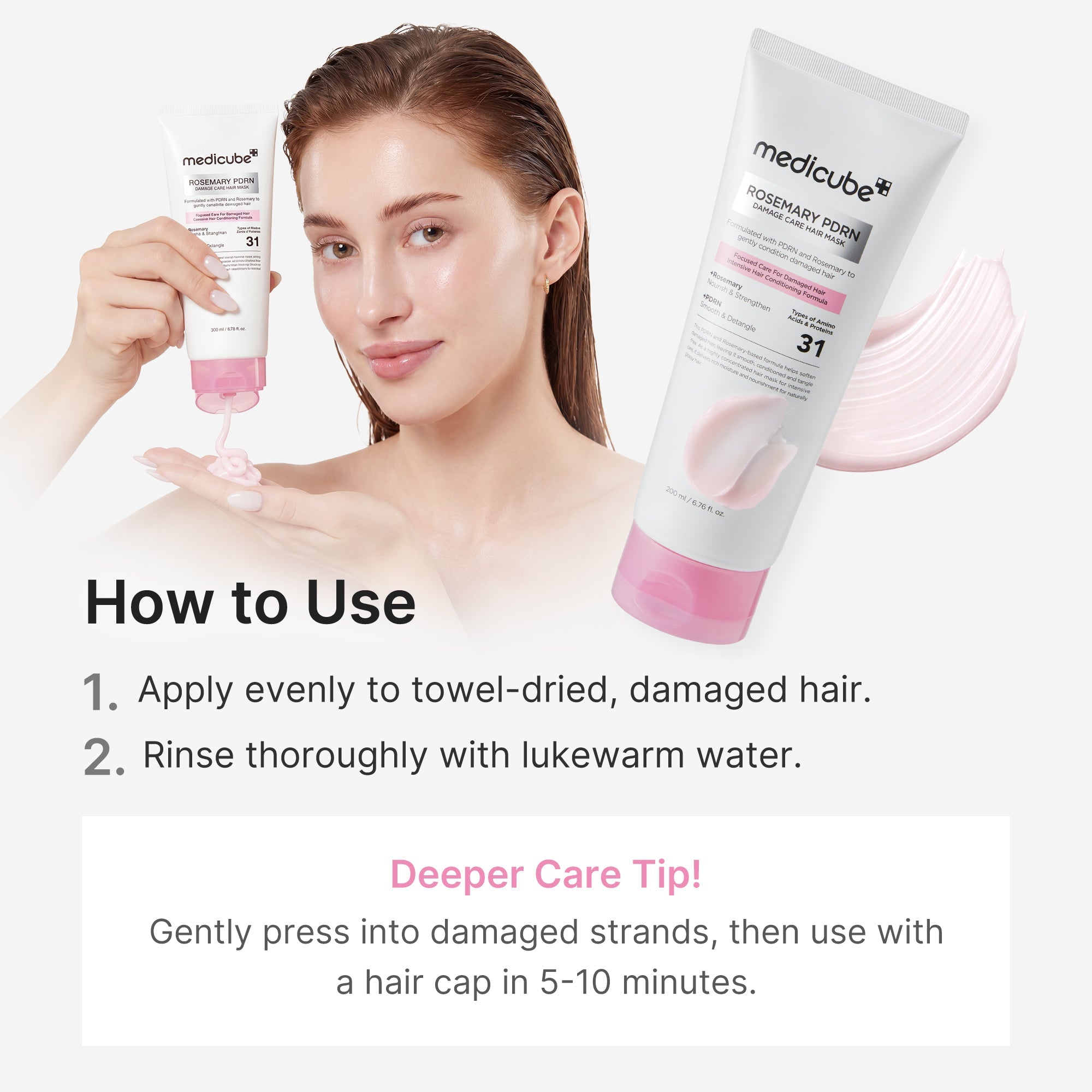 Rosemary PDRN Damage Care Hair Mask K7
