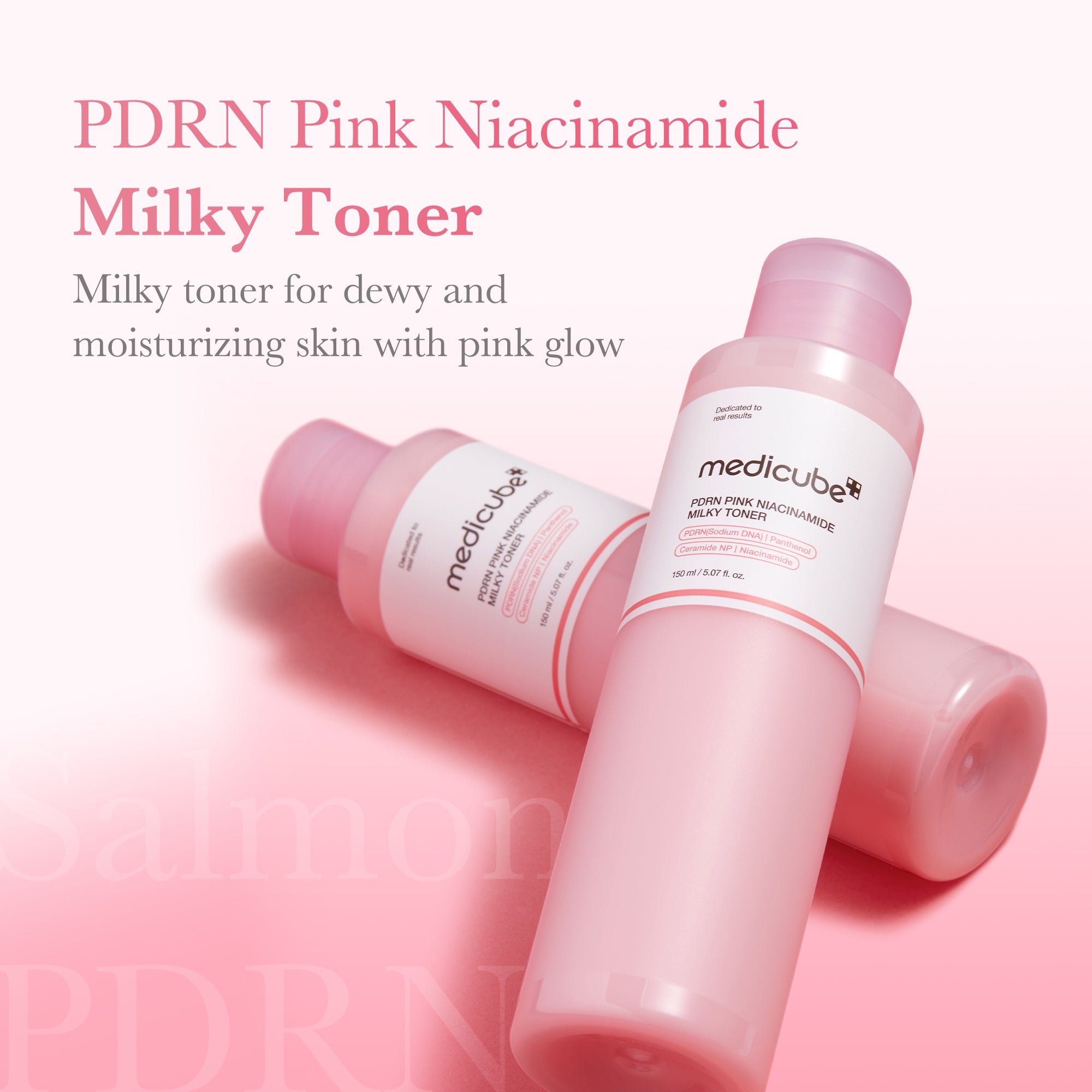 PDRN Pink Niacinamide Milky Toner X6