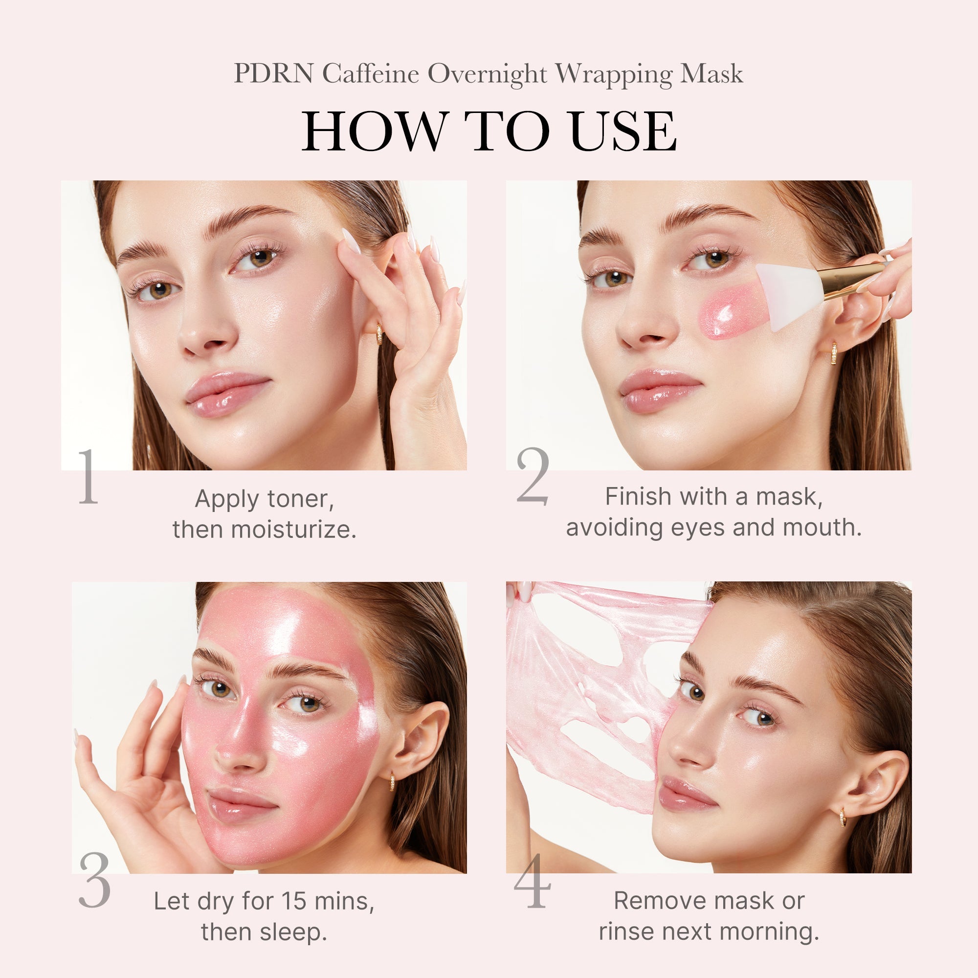 PDRN Pink Caffeine Overnight Wrapping Mask T9