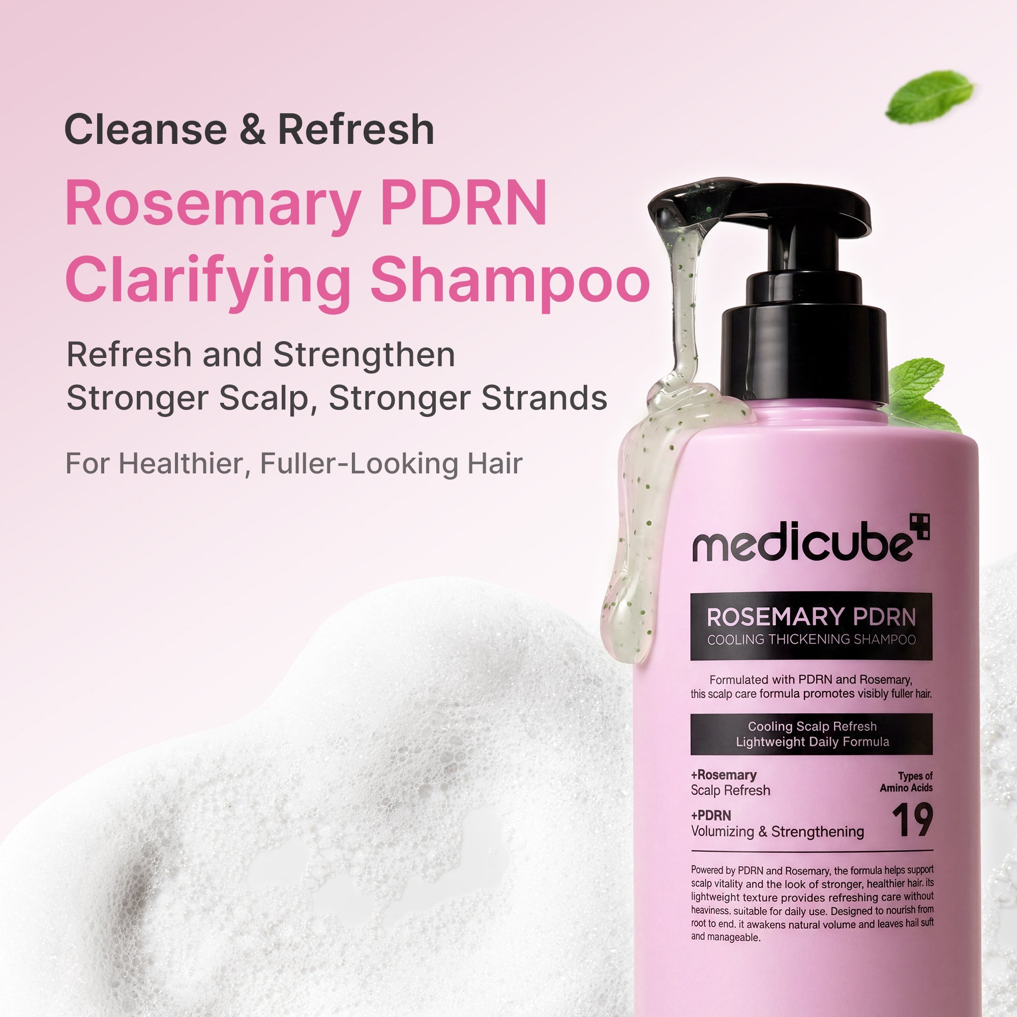 Rosemary PDRN Cooling Thickening Shampoo K7