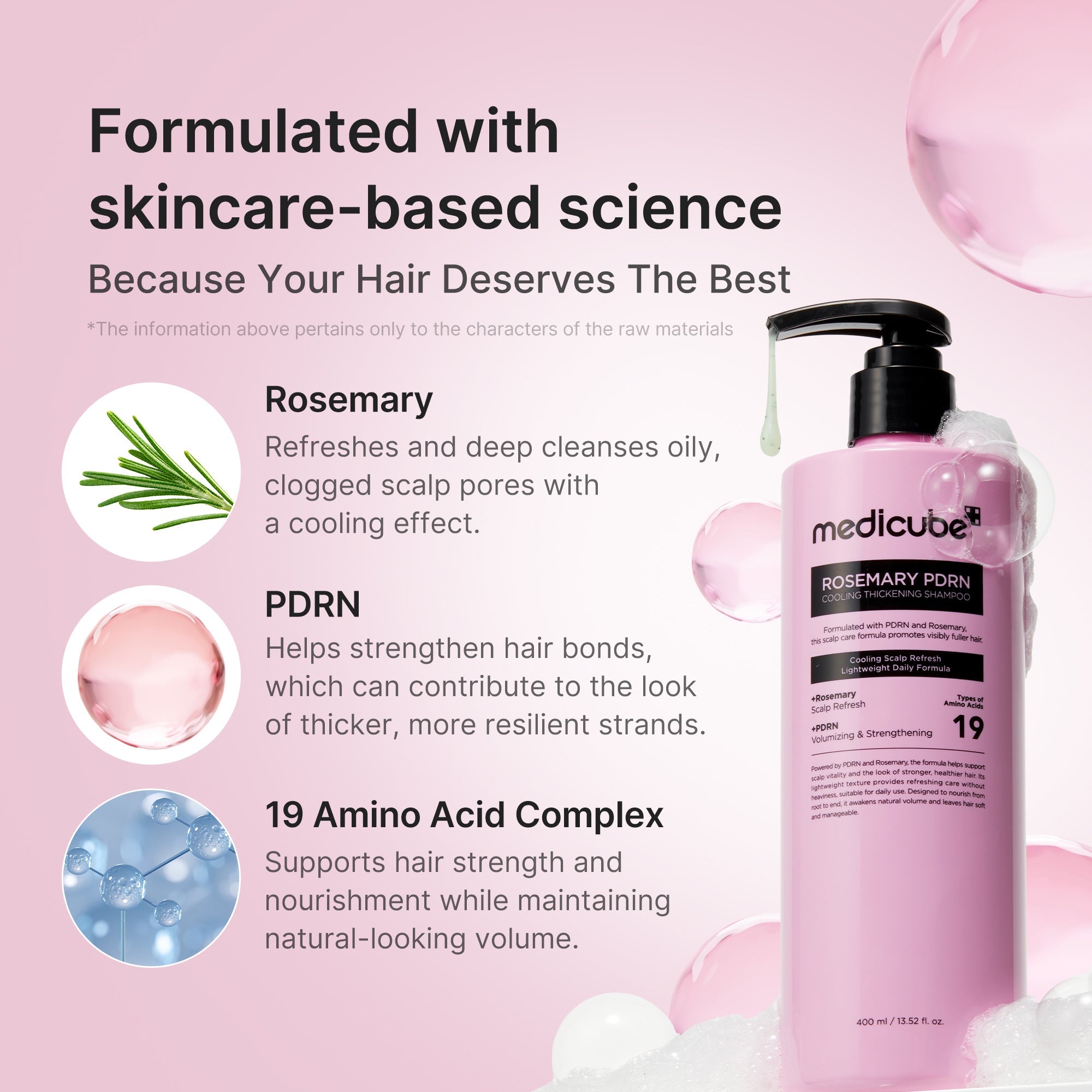 Rosemary PDRN Cooling Thickening Shampoo K7